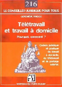 Livrenpoche : Télétravail et travail à domicile - Geneviève Madou - Livre