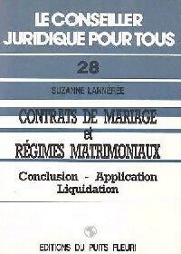Livrenpoche : Contrats de mariage et régimes matrimoniaux - Suzanne Lannerée - Livre