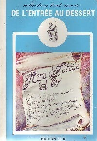 Livrenpoche : De l'entrée au dessert - Collectif - Livre