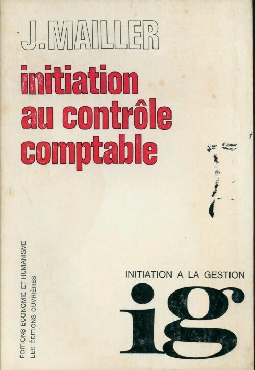 Livrenpoche : Initiation au contrôle comptable - JAcky Mailler - Livre