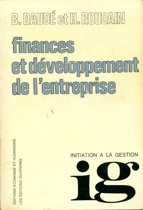Livrenpoche : Finances et développement de l'entreprise - Hubert Roudain, B. Daubé - Livre
