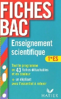 Livrenpoche : Enseignement scientifique : Première ES - Collectif - Livre