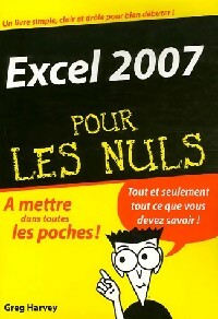 Livrenpoche : Excel 2007 pour les nuls - Greg Harvey - Livre