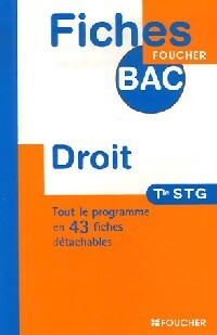 Livrenpoche : Droit terminale STG - Nadine Colosky, Isabelle Le Texier - Livre