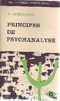 Livrenpoche : Principes de psychanalyse - Franz Alexander - Livre