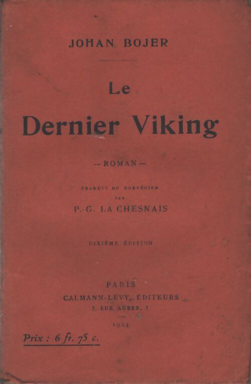 Le dernier Viking - Johan Bojer - Livre