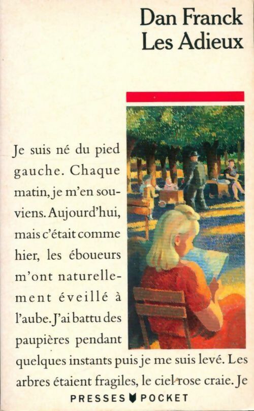 Livrenpoche : Les adieux - Dan Franck - Livre