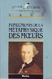 Livrenpoche : Fondements de la métaphysique des moeurs - Emmanuel Kant - Livre