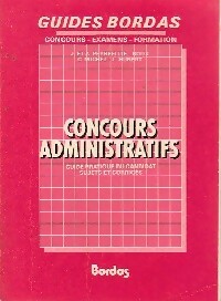 Livrenpoche : Concours administratifs - L. Hubert, C. Michel, A. Peyrefitte-Roux, J. Peyrefitte-Roux - Livre