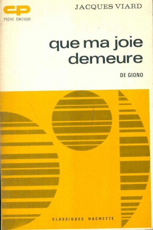 Livrenpoche : Que ma joie demeure - Jacques Viard - Livre