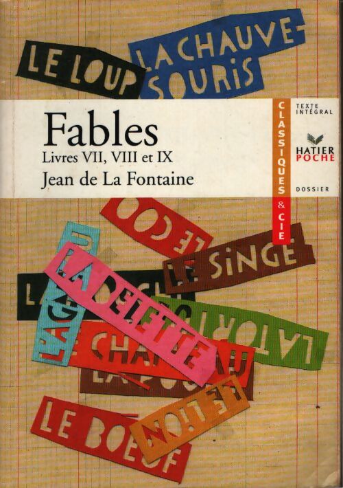 Fables (Livres VII, VIII, IX) - Jean De La Fontaine - Livre