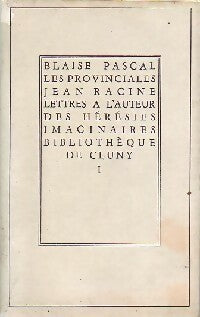 Livrenpoche : Les provinciales Tome I - Blaise Pascal - Livre