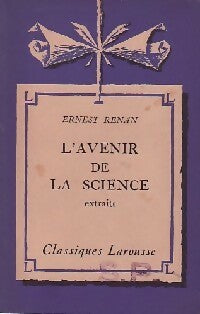 Livrenpoche : L'avenir de la science (extraits) - Ernest Renan - Livre