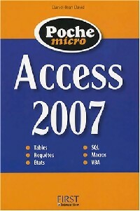 Access 2007 - Daniel-Jean David -  Poche Micro - Livre