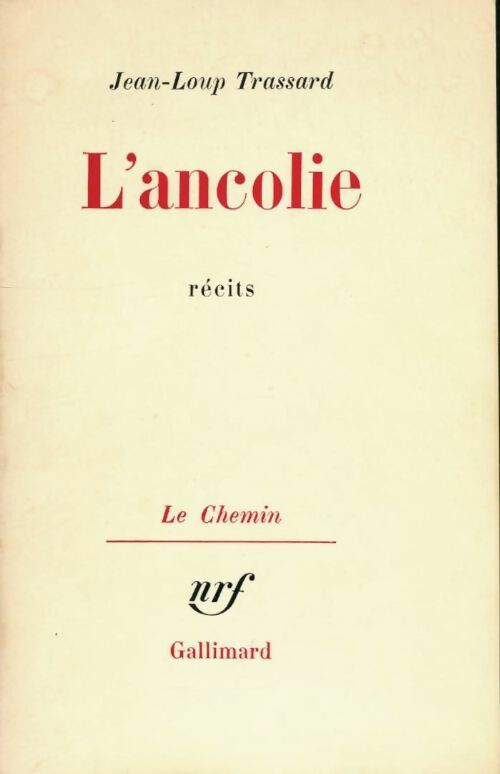 Livrenpoche : L'ancolie - Jean-Loup Trassard - Livre