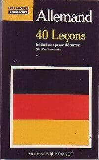 40 Leçons pour parler allemand - Jean-Paul Vernon -  Pocket - Livre
