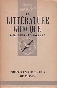 Livrenpoche : La littérature grecque - Fernand Robert - Livre