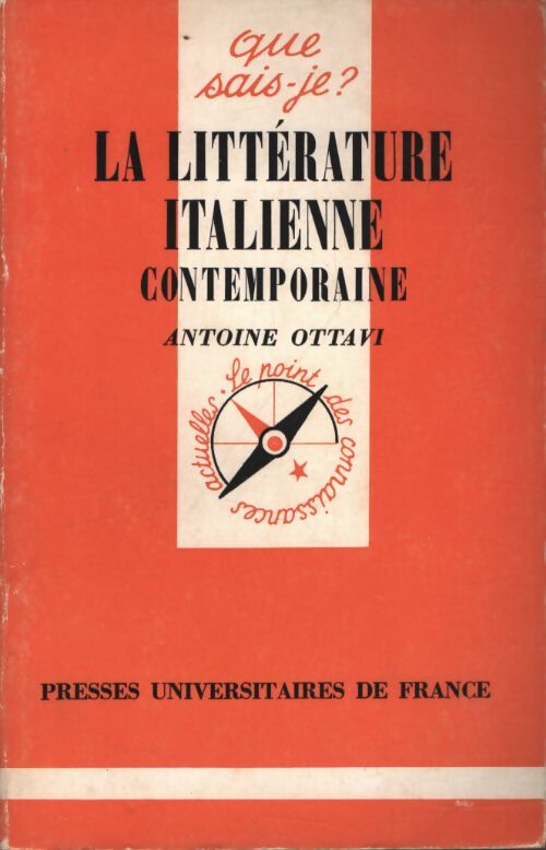 La littérature italienne contemporaine - Antoine Ottavi - Livre