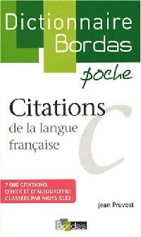 Livrenpoche : Citations de la langue française - Jean Pruvost - Livre