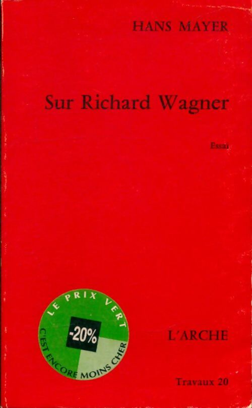 Livrenpoche : Sur Richard Wagner - Mayer - Livre