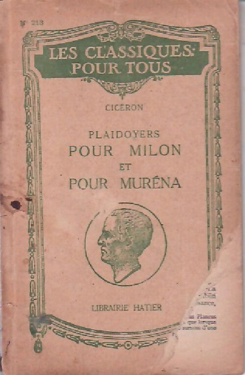Livrenpoche : Plaidoyers pour Milon et pour Muréna - Cicéron - Livre