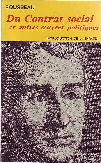 Livrenpoche : Du contrat social et autres oeuvres politiques - Jean-Jacques Rousseau - Livre