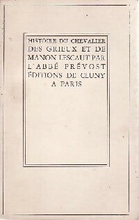 Livrenpoche : Histoire du chevalier des Grieux et de Manon Lescaut - Abbé Prévost - Livre