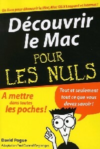 Livrenpoche : Découvrir le Mac pour les nuls - David Pogue - Livre