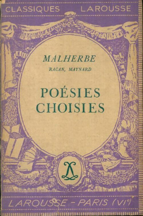 Livrenpoche : Poésies choisies - Michel Malherbe, Guy Maynard, Racan - Livre