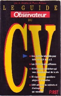 Le guide du CV - Pierre Sahnoun -  First GF - Livre