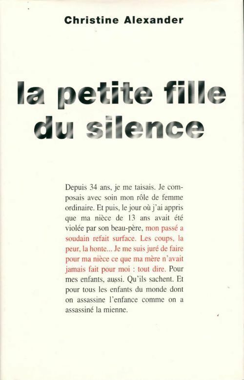 Livrenpoche : La petite fille du silence - Christine Alexander, C Alexander - Livre