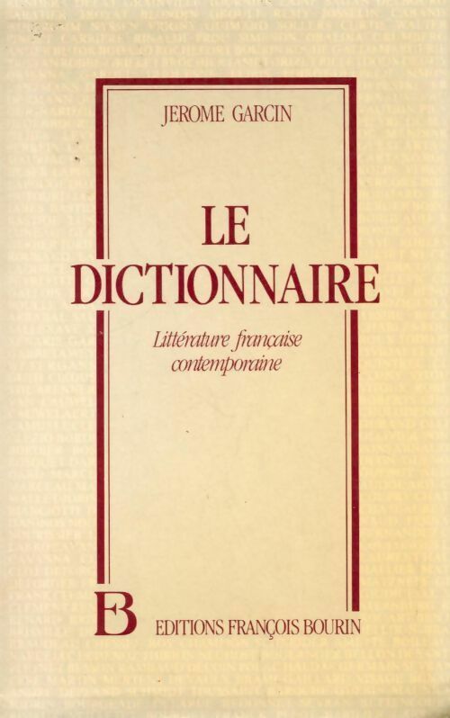 Livrenpoche : Le dictionnaire - Jérôme Garcin - Livre