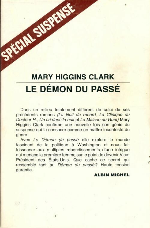 Livrenpoche : Le démon du passé - Mary Higgins Clark - Livre