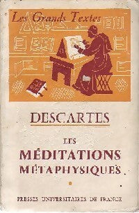 Les méditations métaphysiques - René Descartes - Livre