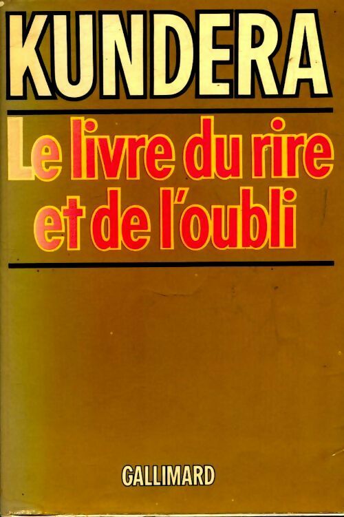 Livrenpoche : Le livre du rire et de l'oubli - Milan Kundera - Livre