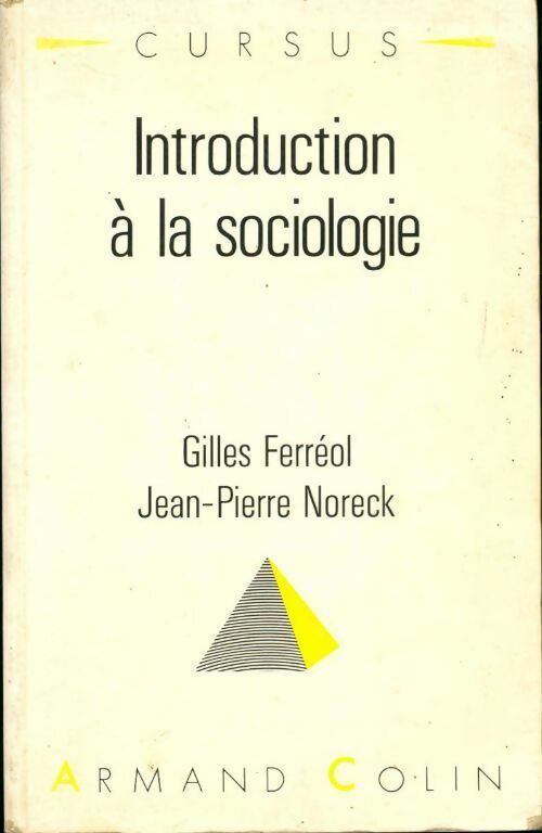 Livrenpoche : Introduction à la sociologie - Jean-Pierre Noreck - Livre