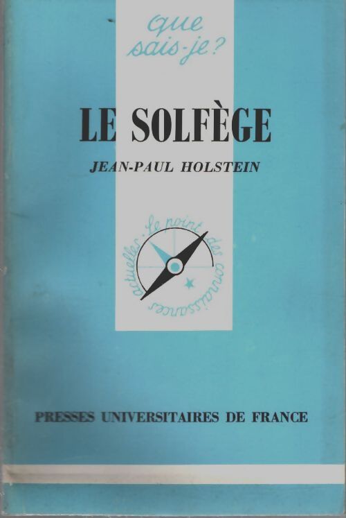 Livrenpoche : Le solfège - Jean-Paul Holstein - Livre