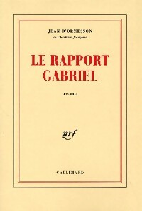 Livrenpoche : Le rapport Gabriel - Jean D'Ormesson - Livre