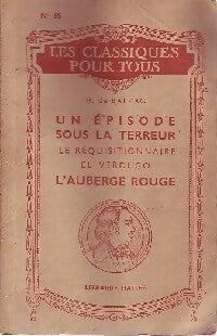 Livrenpoche : Un épisode sous la terreur / Le réquisitionnaire / El Verdugo / L'auberge rouge - Honoré De Balzac - Livre