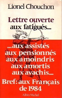 Livrenpoche : Lettre ouverte aux fatigués... - Lionel Chouchon - Livre