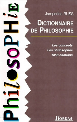 Livrenpoche : Dictionnaire de philosophie - Jacqueline Russ - Livre