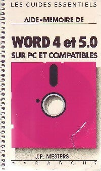 Livrenpoche : Aide-mémoire de Word 4 et 5.0 Sur PC - Jean-Paul Mesters - Livre
