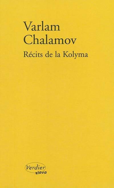 Récits de la Kolyma - Varlan Chalamov - Livre