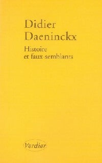 Livrenpoche : Histoire et faux semblants - Didier Daeninckx - Livre