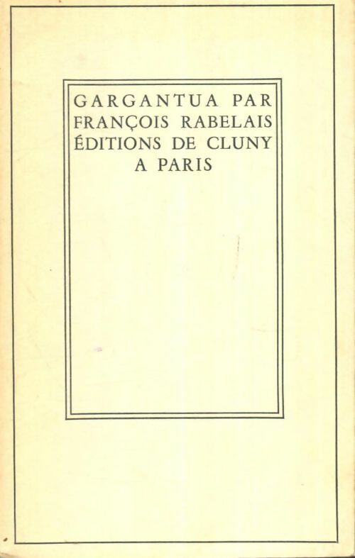 Livrenpoche : Gargantua - François Rabelais - Livre