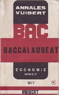 Livrenpoche : Annales du BAC 1977 : Economie séries B, D' - Inconnu - Livre