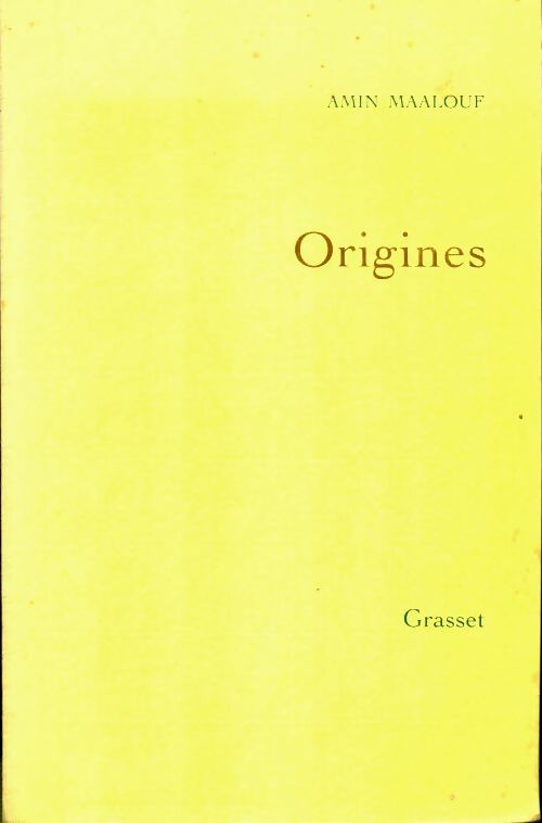 Livrenpoche : Origines - Amin Maalouf - Livre