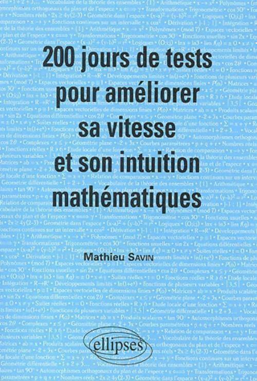 Livrenpoche : 200 Jours de tests pour améliorer sa vitesse - Mathieu Savin - Livre