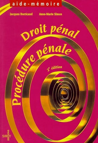 Livrenpoche : Droit pénal / Procédure pénale - Jacques Borricand - Livre