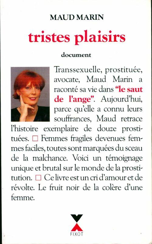 Livrenpoche : Tristes plaisirs - M. Marin - Livre